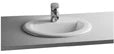 Procasa Normus lavabo encastré 520 x 445 mm - blanc antibacterien