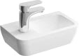 Vitra Integra Hygiene lave-mains 370 x 220 mm - blanc - avec trou de robinet gauche - avec trop-plein