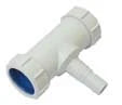 Walraven McAlpine té avec raccordement machine à laver 40 x WMA x 40 mm - blanc