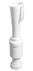 Walraven PP siphon entonnoir 6/4 x 40 mm - pour condensats - avec garde d'eau - blanc