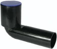 Wavin PE coude de raccordement pour toilette 90 x 120 mm