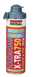 Soudal Click & Fix Soudafoam X-tra mousse PU 750 ml