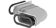 Zehnder ComfoFlat 51 coude 90° horizontal