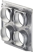 Zehnder ComfoWell 220 plaque de raccordement 4x ComfoTube 90 - CW-M 220