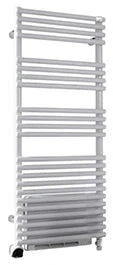 Zehnder Forma Air radiateur sèche-serviette électrique avec blower 1226 x 496 mm - 750 + 1000 W - Ral 9016 blanc signalisation - incl commande