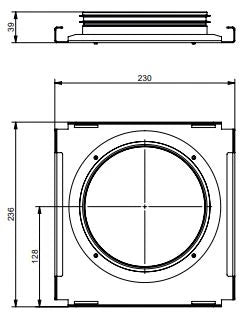 Zehnder ComfoWell - CW-K 220 - Kit de montage DN160 excentrique - CA  Flex 250/350