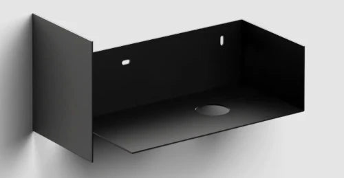 Clou Fluch 3 armoire ouverte avec porte-serviettes gauche - noir