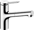 Hansgrohe Zesis M33 mitigeur cuisine 150 - avec douchette extractible 2 jets - chromé