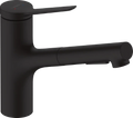 Hansgrohe Zesis M33 mitigeur cuisine 150 - avec douchette extractible 2 jets - noir mat