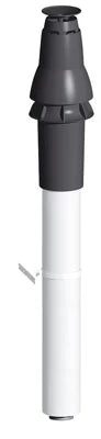 Burgerhout Twinsafe concentrique PP/acier passage toiture Skyline 3000 80/125 mm