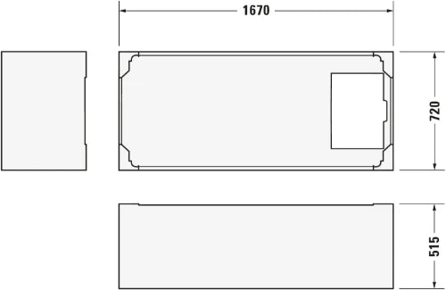 Duravit D-Code baignoire acrylique 1700 x 750 mm - blanc - sans pieds