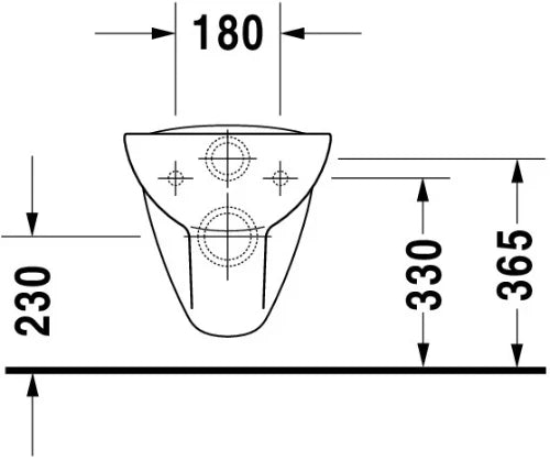 Duravit D-Code wc-suspendu - blanc - B355xD545 mm