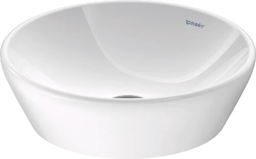 Duravit D-Neo lavabo à poser rond 400 mm - blanc - sans trou de robinet - sans trop-plein