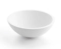 Conima Polaris lavabo à poser rond 300 mm - blanc - solid surface - sans trou de robinet - sans trop-plein