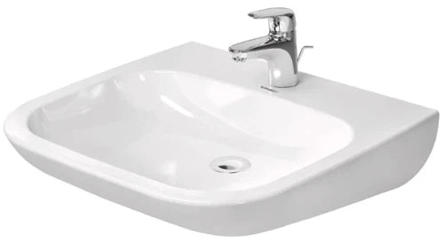 Duravit D-Code Vital Med lavabo 600 x 550 mm - blanc - avec trou de robinet - sans trop-plein