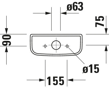 Duravit D-code réservoir de chasse - blanc - raccordement latéral - Dual Flush