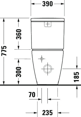 Duravit D-Neo cuvette à poser Rimless sortie Vario sans bride - blanc