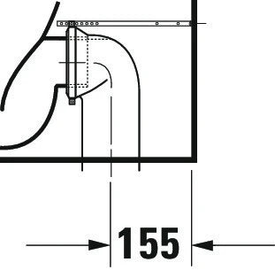 Duravit D-Neo cuvette à poser Rimless sortie Vario sans bride - blanc