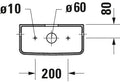 Duravit D-Neo réservoir de chasse - blanc - raccordement latéral - Dual Flush
