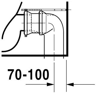 Duravit Durastyle cuvette à poser sortie Vario - blanc - L370xP630 mm