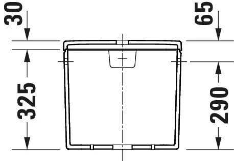 Duravit DuraStyle Basic réservoir de chasse - blanc - raccordement latéral - Dual Flush - 6/3l eau de chasse