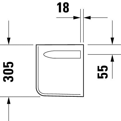 Duravit D-code cache-siphon - blanc