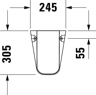 Duravit D-code cache-siphon - blanc