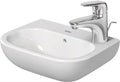 Duravit D-Code lave-mains 360 x 270 mm - blanc - avec trou de robinet - avec trop-plein