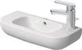 Duravit D-Code lave-mains 500 x 220 mm - blanc - avec trou de robinet - avec trop-plein