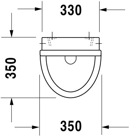 Duravit Starck 3 urinoir 575 x 350 x 350 mm - blanc - raccordement à l'arrière