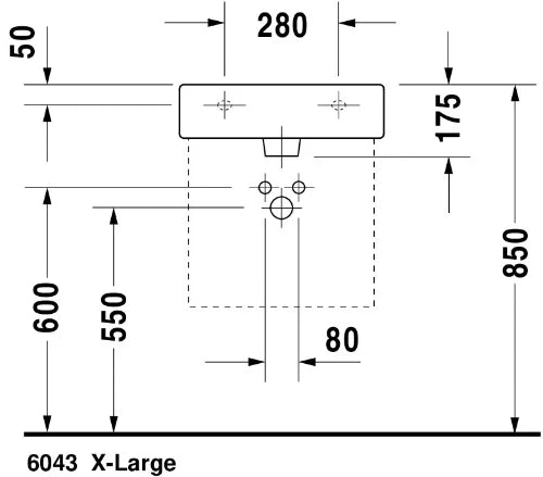 Duravit Vero lavabo 500 x 470 mm - blanc - avec trou de robinet - avec trop-plein