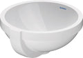Duravit Architec lavabo sous plan rond 325 mm - blanc - sans trou de robinet - avec trop-plein - fond émaillé