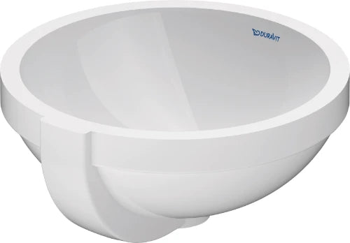 Duravit Architec lavabo sous plan rond 325 mm - blanc - sans trou de robinet - avec trop-plein - fond émaillé