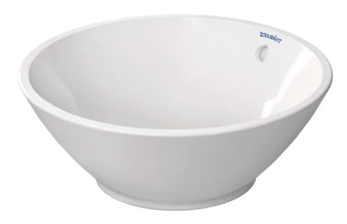 Duravit Bacino lavabo à poser rond 420 mm - blanc - sans trou de robinet - avec trop-plein