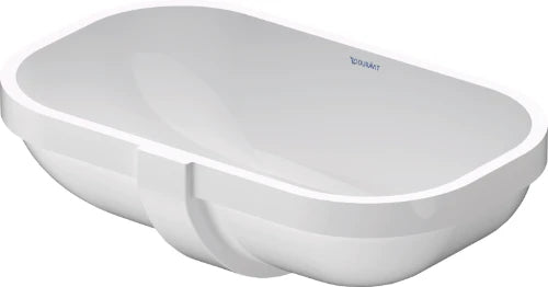 Duravit D-code lavabo sous plan 495 x 290 mm - blanc - sans trou de robinet - avec trop-plein