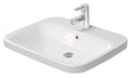 Duravit DuraStyle lavabo encastré 615 x 495 mm - blanc - avec trou de robinet - avec trop-plein