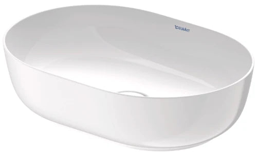 Duravit Luv lavabo à poser 500 x 350 mm - blanc - sans trou de robinet - sans trop-plein - poli