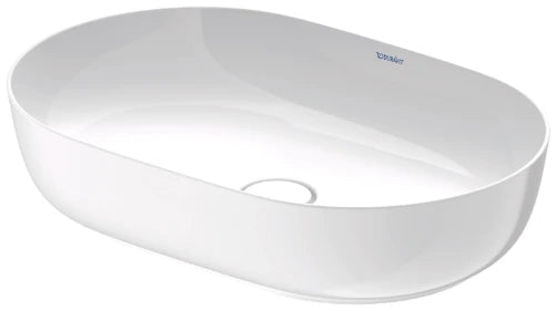 Duravit Luv lavabo à poser 600 x 400 mm - blanc - sans trou de robinet - sans trop-plein - poli
