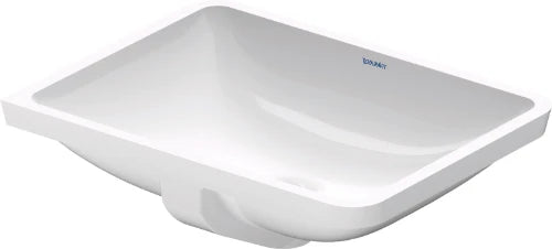 Duravit Starck 3 lavabo sous plan 530 x 365 mm - blanc - sans trou de robinet - avec trop-plein - poli