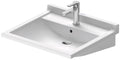 Duravit Starck 3 vital lavabo 600 x 545 mm - blanc - avec trou de robinet - avec trop-plein - pour les personnes handicapées