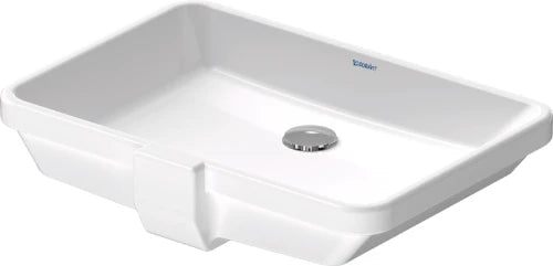 Duravit 2nd Floor lavabo sous plan 525 x 350 mm - blanc - sans trou de robinet - avec trop-plein - fixation inclus