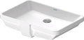 Duravit 2nd Floor lavabo sous plan 525 x 350 mm - blanc - sans trou de robinet - avec trop-plein - fixation inclus