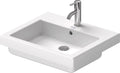 Duravit Vero lavabo encastré 550 x 465 mm - blanc - avec trou de robinet - avec trop-plein