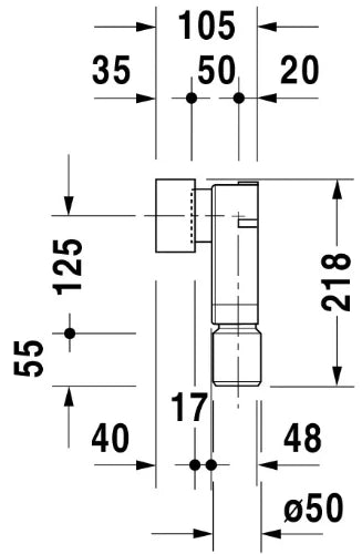 Duravit Architec siphon à encastrer pour lavabo