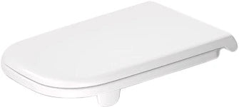 Duravit D-Code Vital abattant - NOUVEAU MODELE - blanc - charnière inox continue - version longue
