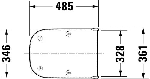 Duravit D-Code Vital abattant - NOUVEAU MODELE - blanc - softclose - quick release - version longue