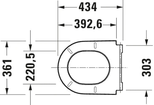 Duravit D-Neo abattant blanc softclosing 0021690000
