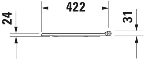Duravit 1930 abattant - blanc - softclose - charnière chromé