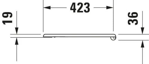 Duravit 1930 abattant - blanc - softclose - charnière chromé