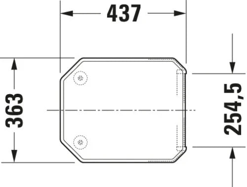 Duravit 1930 abattant - blanc - softclose - charnière chromé